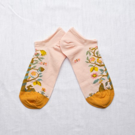Pink Tree Socks